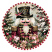 Pink Christmas Nutcracker, DCO-102659-D, Sign For Wreath, 10" Wood Sign