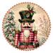 Pink Christmas Nutcracker, DCO-102662-D, Sign For Wreath, 18" Door Hanger