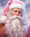 Pink Santa Sign Christmas Dco-00693 For Wreath 8X10 Metal