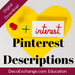 Pinterest Plug-n-Play Description Template - DecoExchange