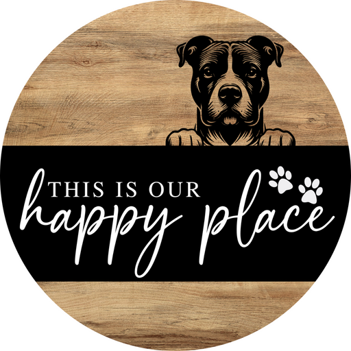 Dog Door Hanger, Hello Brought Treats Door Hanger, DCO-01975-DH, 18" Round Wood