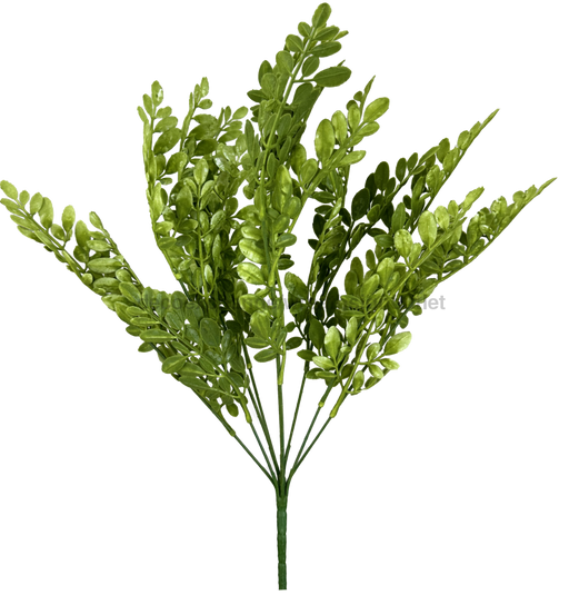 Plastic Flocked Hemlock Bush - 9 Stems - 23’’ 13642GN Greenery