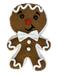Plush Gingerbread W/ Bow 12’’X8’’X2’’ 86133Bn Attachment