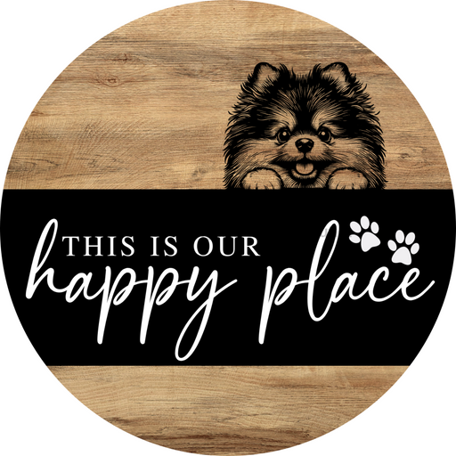 Dog Door Hanger, Hello Brought Treats Door Hanger, DCO-01975-DH, 18" Round Wood