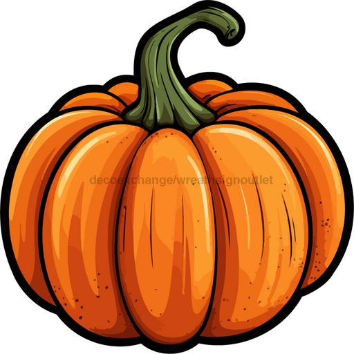 Pumpkin Door Hanger DCO-W-00085-DH 22 in Wood Pumpkin 22’’ Door Hanger