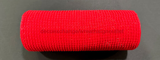Red All Snow Fuzz Mesh 10’’X10Y XB253610-12 Mesh