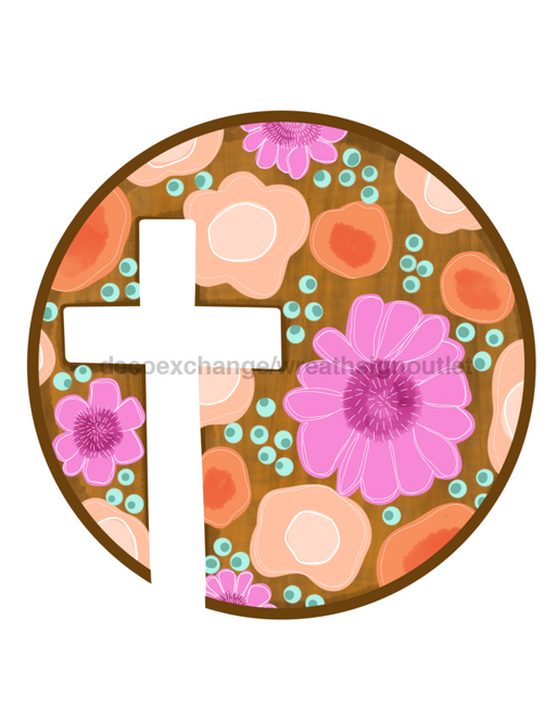 Religious Door Hanger Cross Decoe-W-903729 22’ Wood