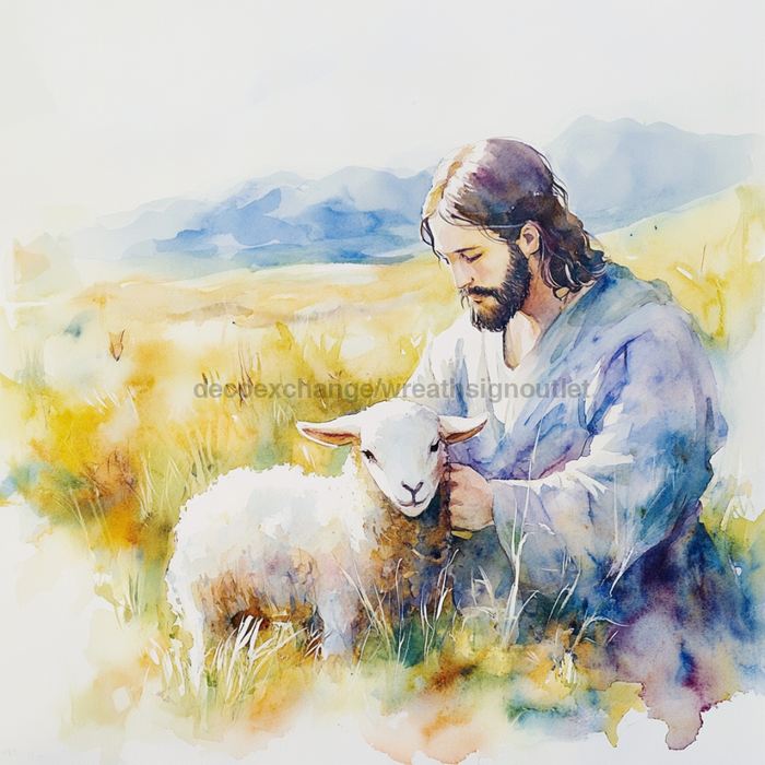 Religious Easter Sign, DCO-13470, Sign For Wreath, 10x10" Metal Sign