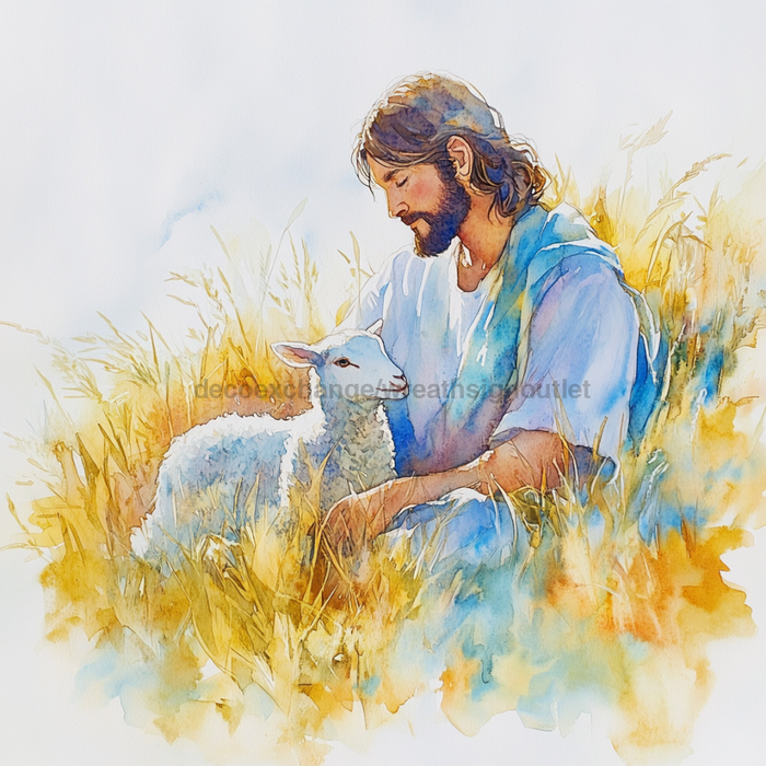 Religious Easter Sign, DCO-13473, Sign For Wreath, 10x10" Metal Sign