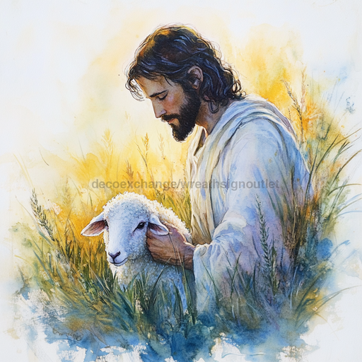 Religious Easter Sign, DCO-13477, Sign For Wreath, 10x10" Metal Sign