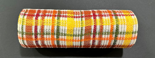 Rust-Moss-Yellow Fall Plaid Mesh 10’’X10Y XB253110-01 Mesh