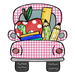 School Sign, Pink School Truck Sign, wood sign, DECOE-W-048 - DecoExchange®