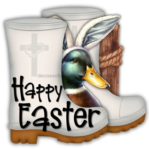 Shrimp Boots Door Hanger Happy Easter Wood Sign Decoe-W-903674 22