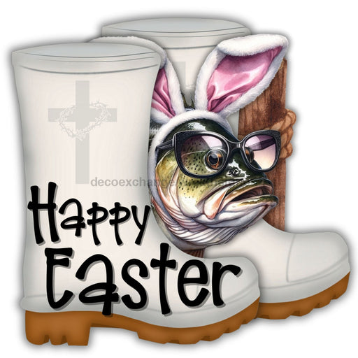 Shrimp Boots Door Hanger Happy Easter Wood Sign Decoe-W-903676 22