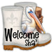 Shrimp Boots Door Hanger Pelican Welcome Sha Wood Sign Decoe-W-903669 22