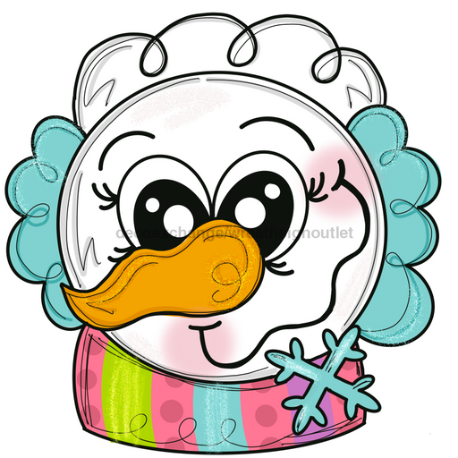 Snowman Wood Wreath Sign Mj-W-00041 14’