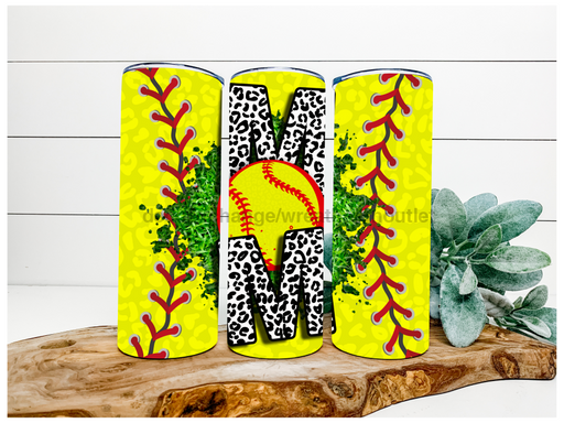 Softball Mom Tumbler, 20 oz Skinny Tumbler DECOETUMBLER-131 - DecoExchange