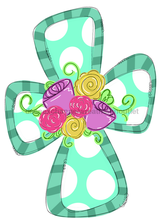 Spring Cross Sign Wood Sign Door Hanger Decoe-W-493 22