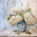 Spring Sign Floral Hydrangea Dco-00960 For Wreath 10X10 Metal