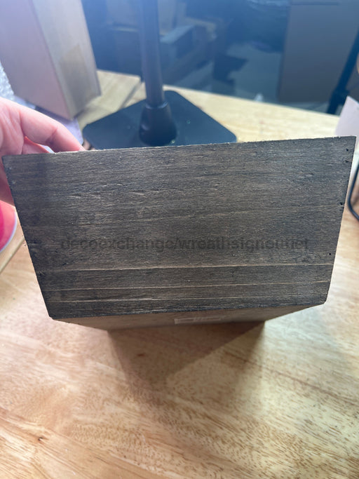 Square Wood Box Brown 170625-Br Container