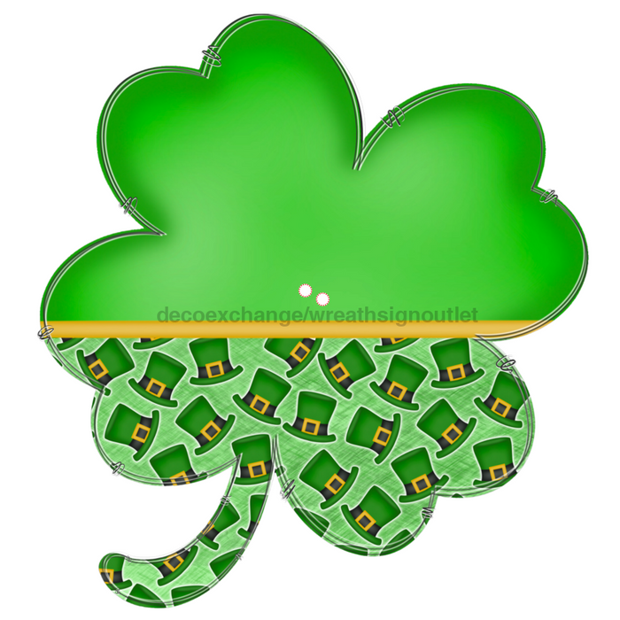 St Patricks Day Door Hanger Cut Bow Holes Wood Sign Decoe-W-903434 22