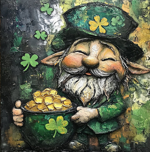 St Patricks Day Sign, Leprechan Sign, DCO-02322, Sign For Wreath, 10x10 Metal Sign