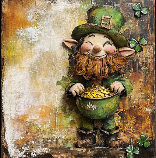 St Patricks Day Sign, Leprechan Sign, DCO-02325, Sign For Wreath, 10x10 Metal Sign