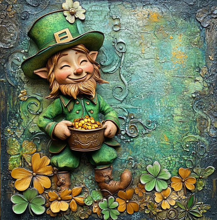 St Patricks Day Sign, Leprechan Sign, DCO-02333, Sign For Wreath, 10x10 Metal Sign