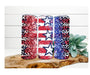 Stars, Stripes, and Glitter Tumbler, American Flag Tumbler 20 oz Skinny Tumbler DECOETUMBLER-266 - DecoExchange®