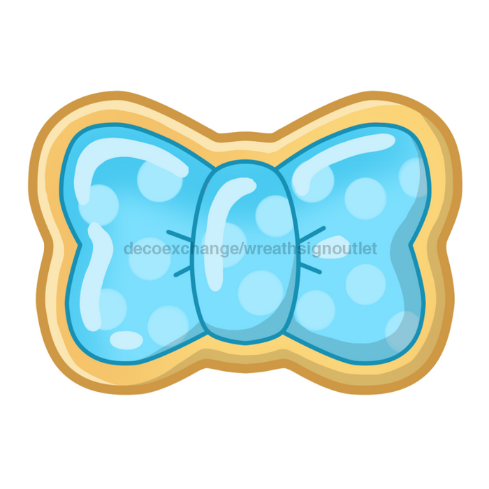 Sugar Cookie Door Hanger Bow Decoe-W-903744-Dh 22’ Wood