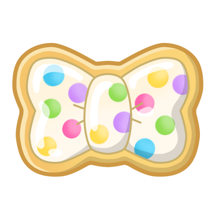 Sugar Cookie Door Hanger Bow Decoe-W-903745-Dh 22’ Wood