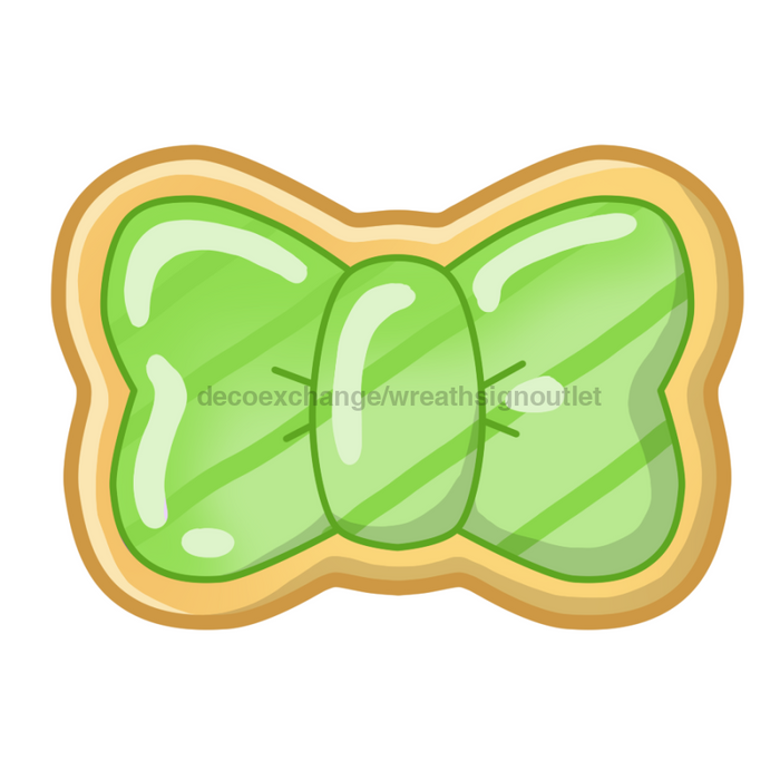 Sugar Cookie Door Hanger Bow Decoe-W-903746-Dh 22’ Wood