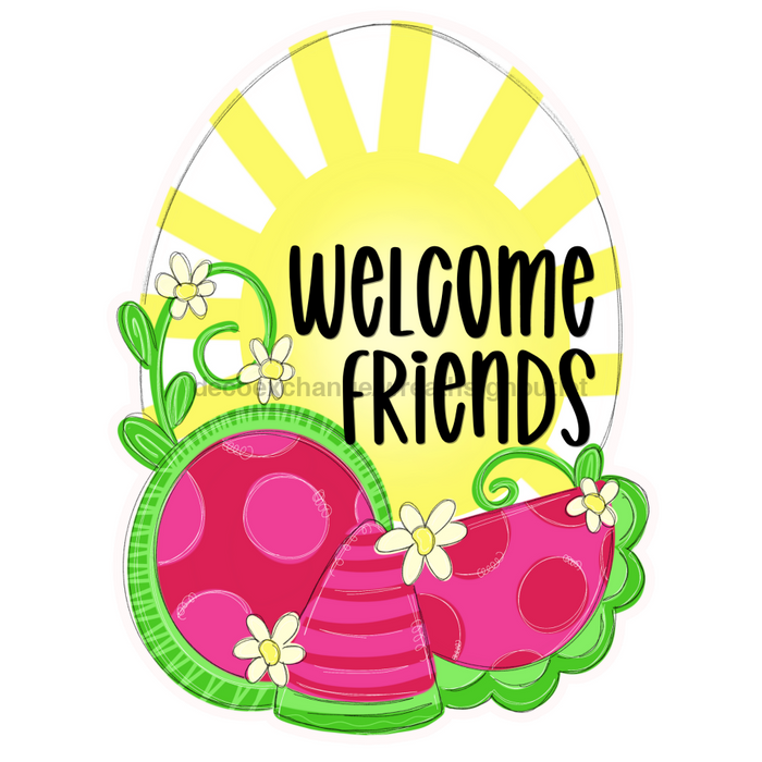 Summer Door Hanger Welcome Watermelon Wood Sign Decoe-W-528-Wf 22