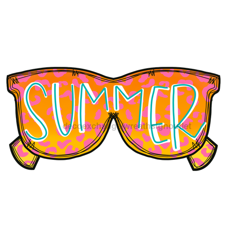 Summer Sun Glasses Door Hanger Mj-W-00024 22’ Wood