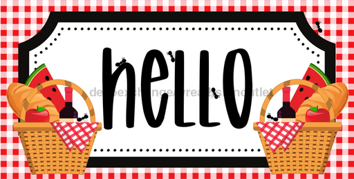 Summer Welcome Sign Dco - 01427 For Wreath 6X12’ Metal