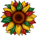 Sunflower, Juneteenth Flower, wood sign, DECOE-W-081 - DecoExchange®