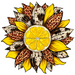 Sunflower, Lemon Sunflower, Animal Print Flower, wood sign, DECOE-W-082 - DecoExchange®