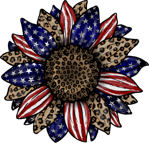 Sunflower, Patriotic Flower, American Flower, wood sign, DECOE-W-084 - DecoExchange®
