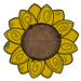 Sunflower Wood Wreath Sign Mj-W-00062 14’