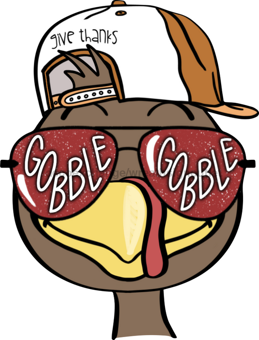 Thanksgiving Sign Boy Turkey Door Hanger Wood Sign Decoe-W-158 22