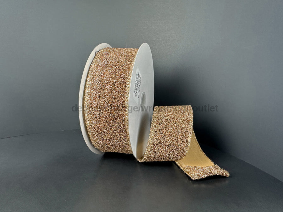 Toffee-Blk Fuzzy Metallic 1.5’’X10Y 73566-09-35 Ribbon