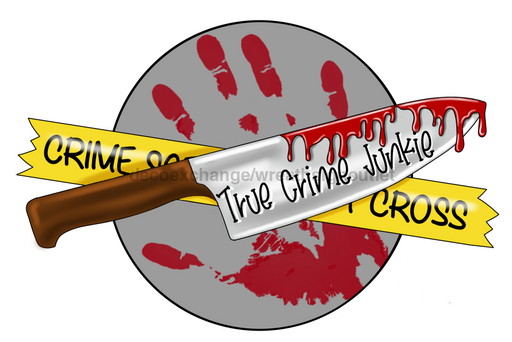 True Crime Sign, True Crime Junkie Sign, Funny Sign, wood sign, PCD-W-037 - DecoExchange®