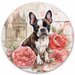 Valentine Sign Dog Dco-00873 For Wreath 10 Round Metal