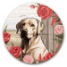 Valentine Sign Dog Dco-00881 For Wreath 10 Round Metal