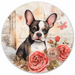 Valentine Sign Dog Dco-00887 For Wreath 10 Round Metal