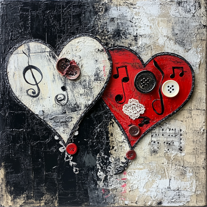 Valentine Sign, Heart Sign, DCO-02223, Sign For Wreath, 10x10 Metal Sign