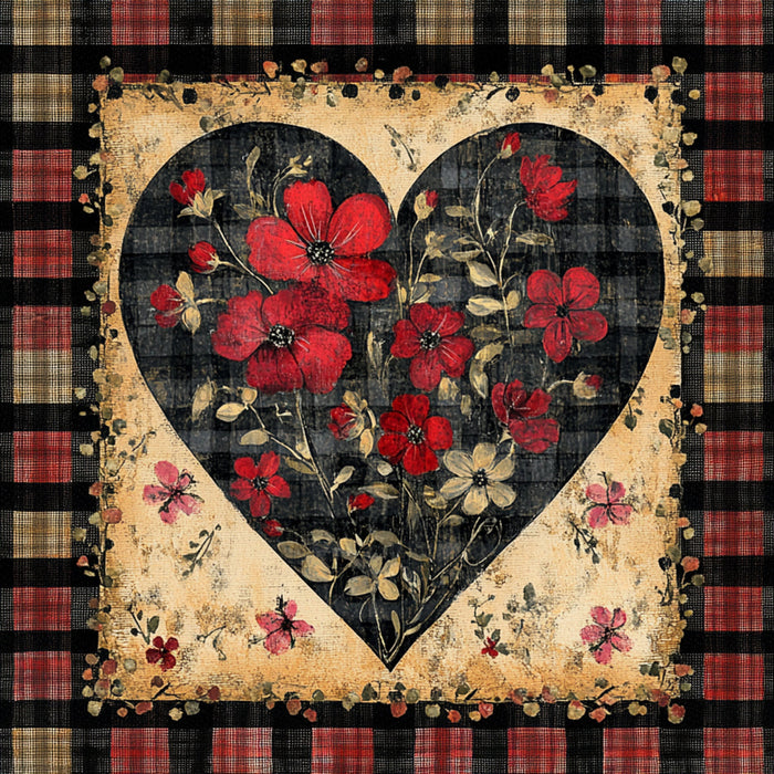 Valentine Sign, Heart Sign, DCO-02264, Sign For Wreath, 10x10 Metal Sign