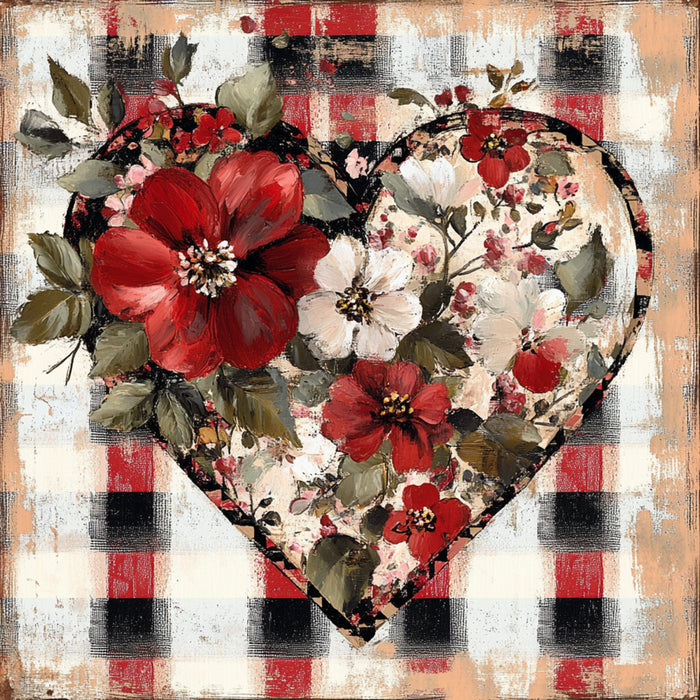 Valentine Sign, Heart Sign, DCO-02268, Sign For Wreath, 10x10 Metal Sign