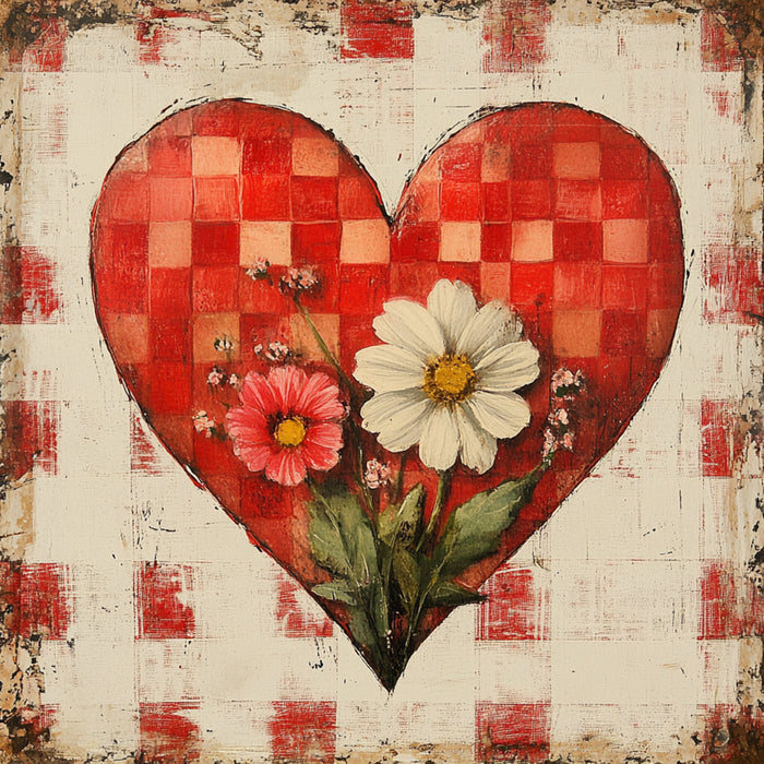 Valentine Sign, Heart Sign, DCO-02284, Sign For Wreath, 10x10 Metal Sign