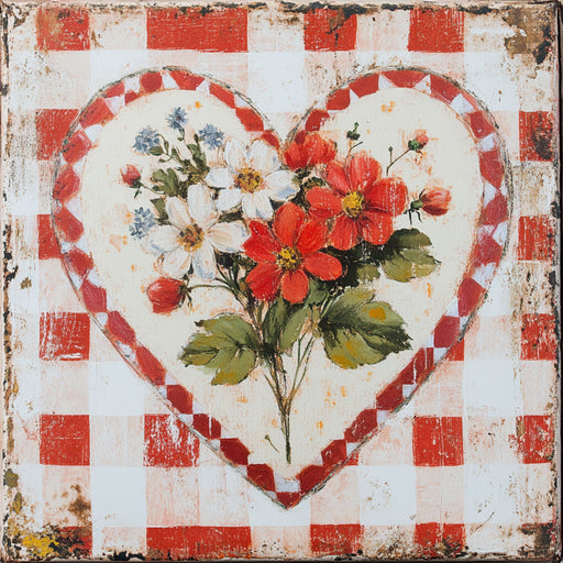 Valentine Sign, Heart Sign, DCO-02285, Sign For Wreath, 10x10 Metal Sign